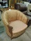 Ornate Antique Arm Chair - Upholstered