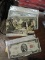 Silver Certificate, $2 Bill & Vintage Vassar College Post Cards