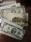 Silver Certificate, $2 Bill & Vintage Vassar College Post Cards