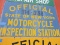 NY Motorcycle Inspection  Station - License Sign