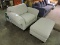 Over-Sized Upholstered Chair and Ottoman Set