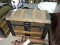 Antique Tin & Wood Humpback Chest / Trunk -- Apprx 29