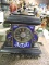 Antique Metal & Porcelain Mantle Clock