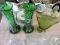 Ornate Glass Vases - 2 Matching and One Other