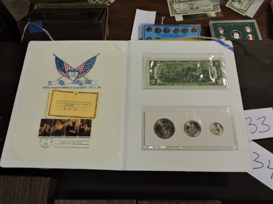 1776 - 1976 Bicentennial Proof Set -- from the Danbury Mint