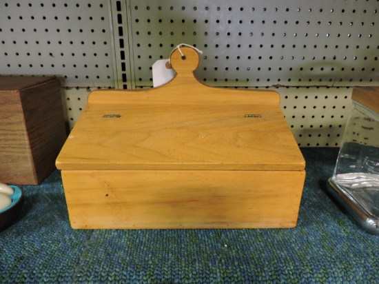 Wooden Recipe Box - 13" Wide