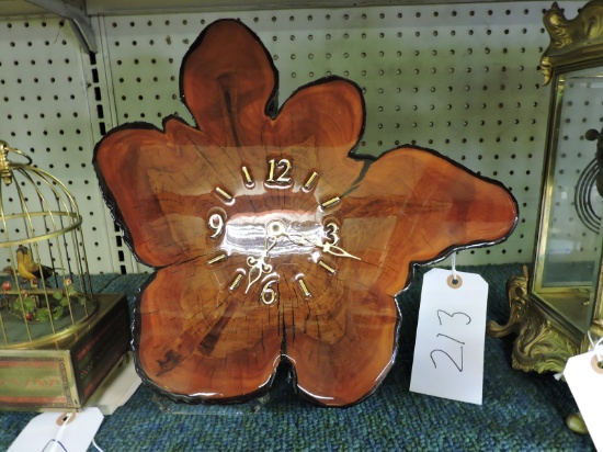 Original 1970's Tree Cross-Section Clock