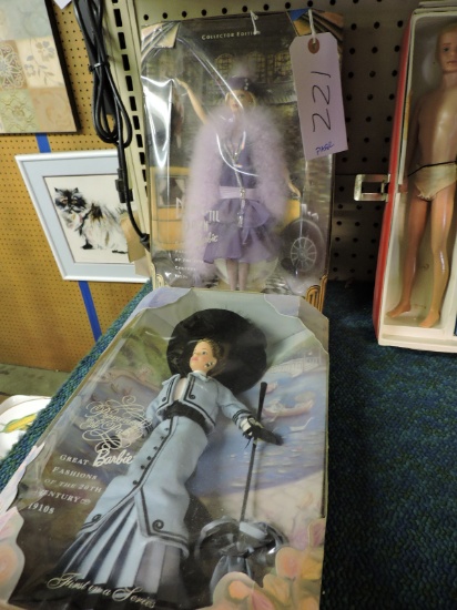 2 Special Edition BARBIE Dolls - Vintage Style Outfits