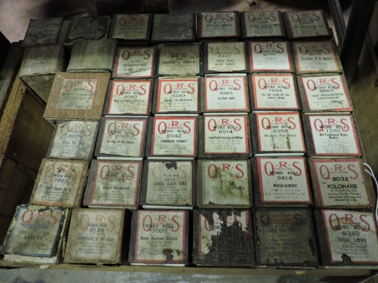 11" Player Piano Song Rolls - Apprx. 30