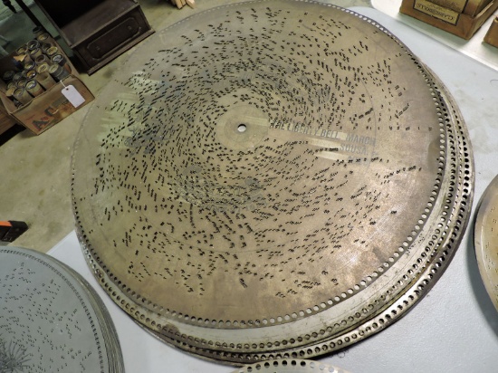 Lot of 7 Antique REGINA Brand - 26.5" Metal Music Box Discs