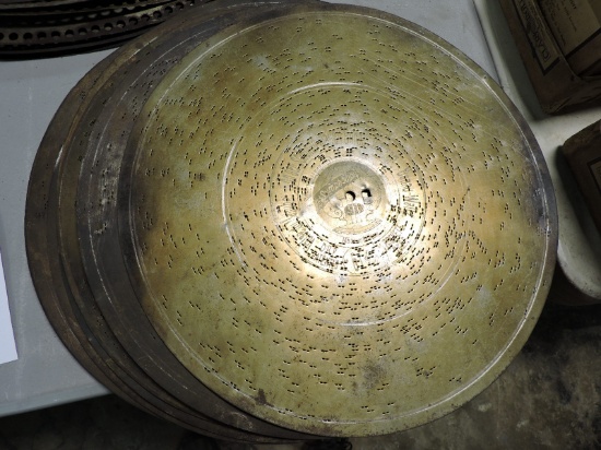 Lot of 8 Antique Symphonium Brand - 13.5" Metal Music Box Discs