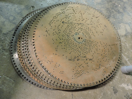 Lot of 20 Antique - 15.5" Metal Music Box Discs