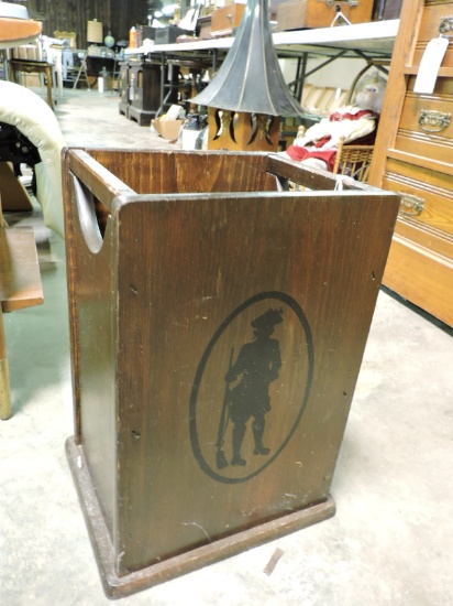 Wooden Umbrella Stand -- 18" Tall X 9" Wide X 11" Deep