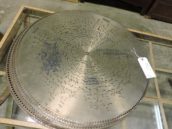 Lot of 10 Antique REGINA Brand - 26.5" Metal Music Box Discs