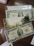 Silver Certificate, $2 Bill & Vintage Vassar College Post Cards