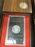 Two 1972 Eisenhower Silver Proof Dollars - in Cases