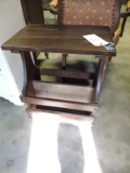 Vintage Wooden Magazine Rack -- 23