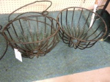 Pair of Wroght Iron Plant Hangers