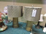 Pair of Matching Modern Lamps -- 23