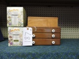 Pair of Wooden Jewelry Boxes & Pair of Diffusers