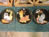 8 Cat Themed Collectors Plates PLUS an Additional Cat Plate