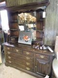 Wooden 7-Drawer Dresser with Mirror -- 60