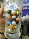 50+ Antique Glass Marbles - Various Sizes - Glass Included