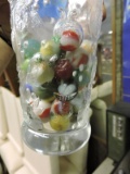 50+ Antique Glass Marbles - Various Sizes - Glass Included