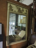 Ornate Wall Mirror with Greek Characters
