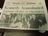NY Herald Tribune Newspapers - JFK Assasination & Oswald Shooting