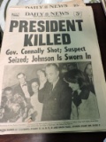 New York Daily News - 5 JFK Related Newspapers