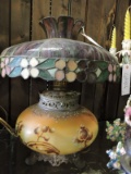 Antique Oil Lamp Converted to Electric