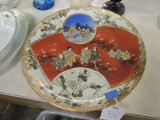 Japanese Plate with Gold Leaf Trim