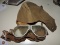 Antique US Navy Aviators Cap and Goggles - Good Condition for the Age