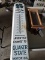 Antique Painted QUAKER STATE Motor Oil Advertising Thermometer