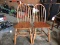 Pair of Matching Wooden Dining Chairs with an 18