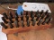 Antique Iron Alphabet Punch Set - with Wooden Case