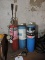 3 Propane Cylinders & 3 Torch Tips