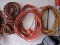 Lot of 4 Various Extension Cords