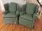 Pair of Upholstered Chairs -- 21