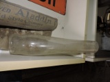 Antique ALADDIN Brand Glass Oil Lamp 'Chimney' in Original Box - 12.5