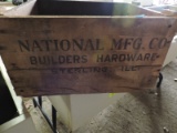 Antique Hardware Shipping Box - NATIONAL MANUFACTURING CO.