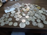 Variety of Vintage Coins - US and Foreign - Buffalo Nickels, 1907 Lady Liberty…..