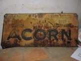 Vintage ACORN BARN EQUIPMENT Sign - 18