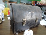 Antique Metal Lunch Box - Empty