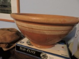 Large Antique Pottery Bowl (13