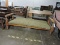 Early American Antique Wooden Daybed -- Needs foundation parts / better cushion