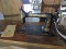 Antique STANDARD ROTARY SHUTTLE SEWING MACHINE with Cabinet / Instructions