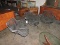 Set of 3 Mid-Century Wire Mesh Chairs / Comfortable and in Very Solid Condition