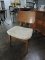 Mid-Century Single Wooden Chair - has been recoverd - Solid